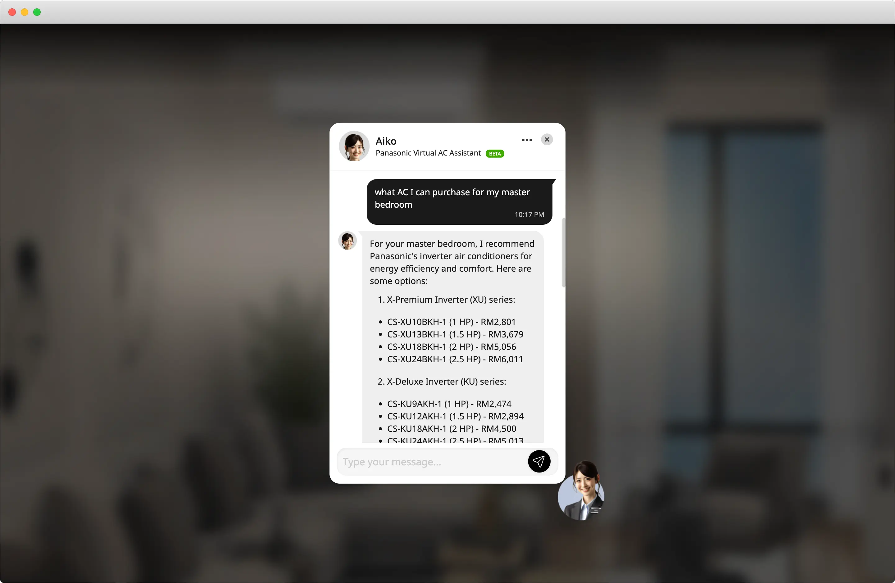 AI Chatbot screenshot